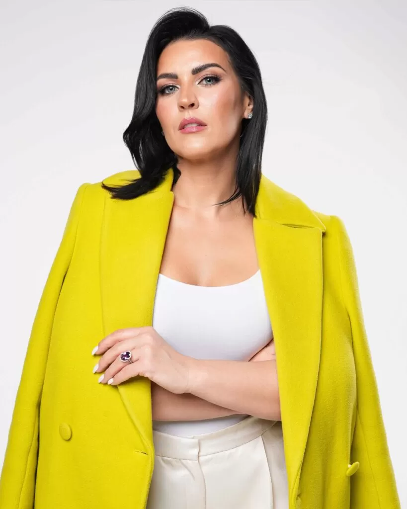 Płaszcz damski limonkowy