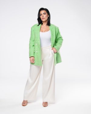 Spodnie garniturowe białe