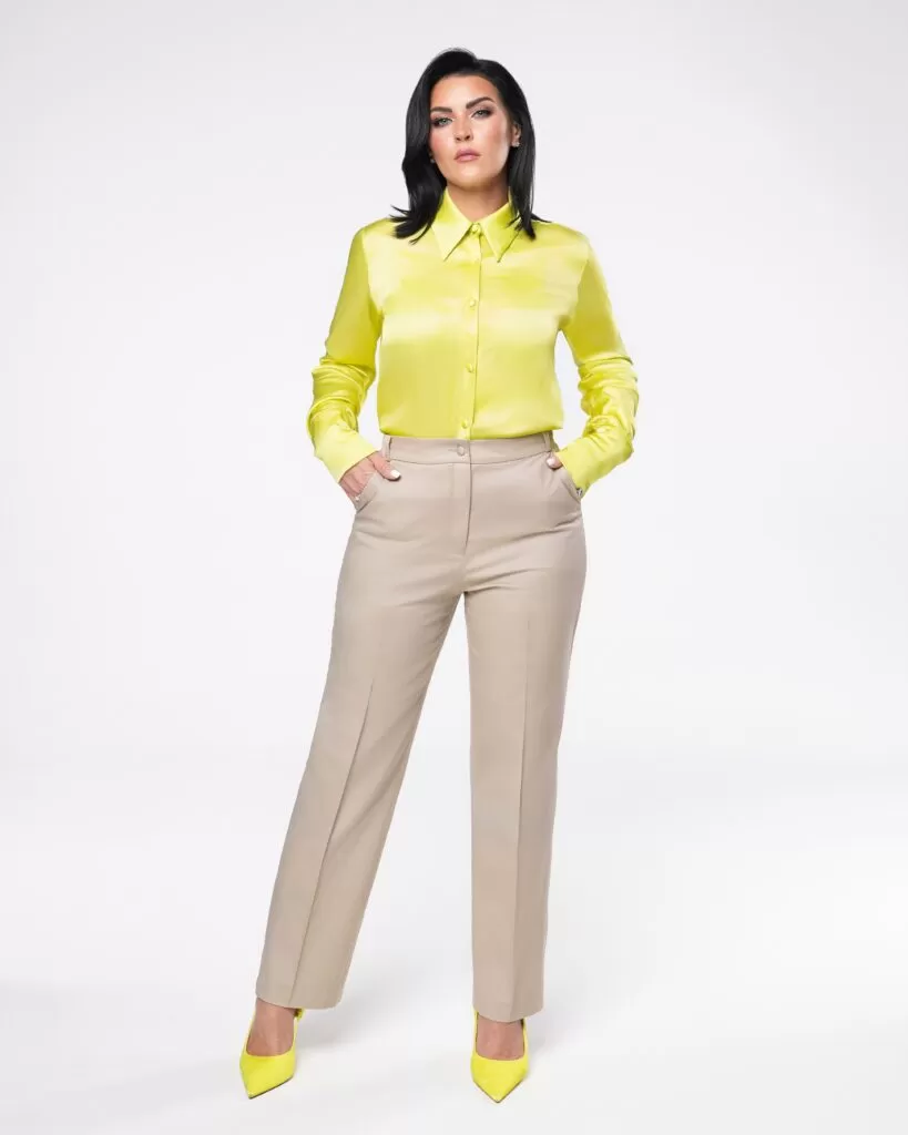 Garnitur damski beżowy