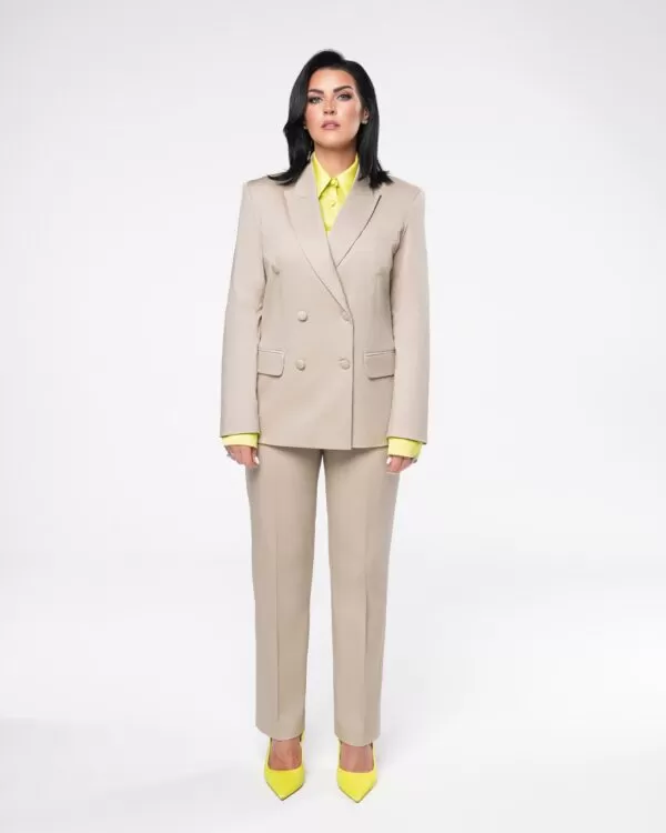 Garnitur damski beżowy