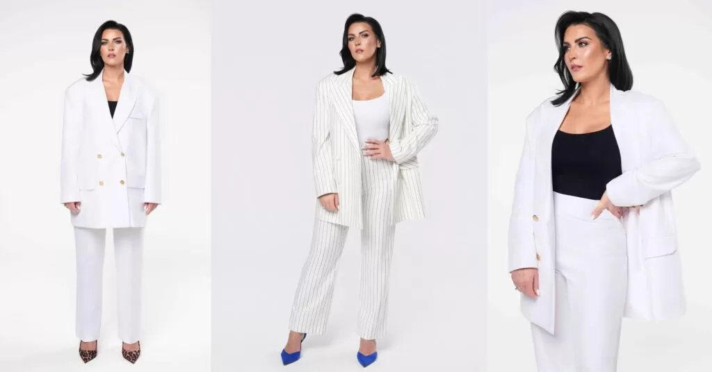 Damski garnitur na wesele