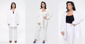 Damski garnitur na wesele