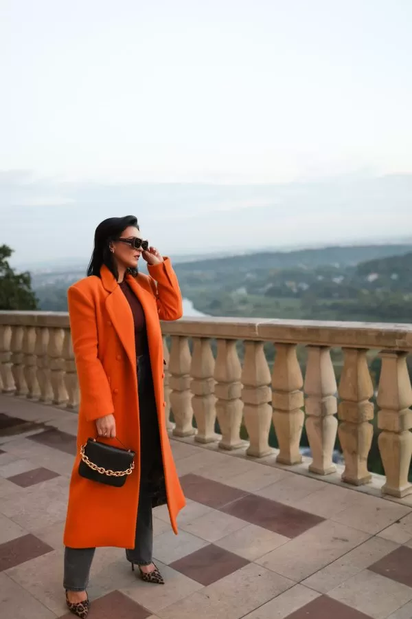 WEŁNIANY PŁASZCZ DAMSKI, Marta Zdebel, płaszcz damski