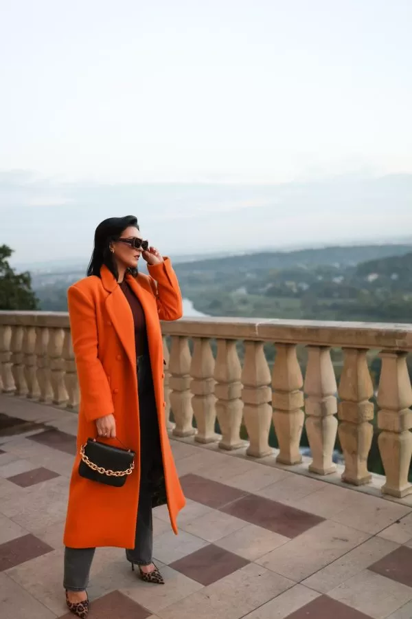 WEŁNIANY PŁASZCZ DAMSKI, Marta Zdebel, płaszcz damski