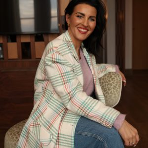 Marynarka oversize w zieloną kratę Marynarka oversize w zieloną kratę