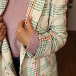 Marynarka oversize w zieloną kratę Marynarka oversize w zieloną kratę