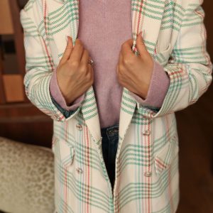 Marynarka oversize w zieloną kratę Marynarka oversize w zieloną kratę