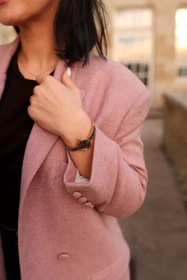 Marynarka różowa oversize, marynarka damska