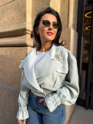 BOMBERKA WEŁNIANA MIĘTOWA